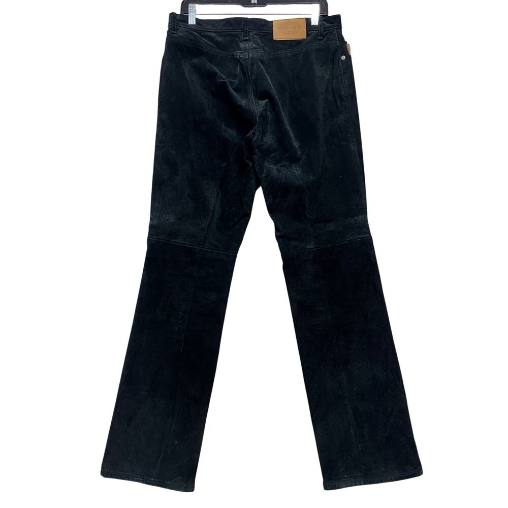Skotts Suede Washable Pants 10 32 Black Leather Bootcut Riding Western Canada